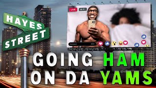 Shannon Sharpe CAUGHT LIVE doing the UNTHINKABLE  HayesStreet [upl. by Eiggam]