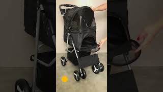 CARRINHO DE PASSEIO TRANSPORTE PET CÃS E GATOS ATÉ 15KG [upl. by Scheck295]