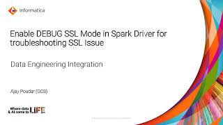 How to Enable DEBUG SSL Mode in Spark Driver for Troubleshooting SSL Issue in DEI [upl. by Llehsor]