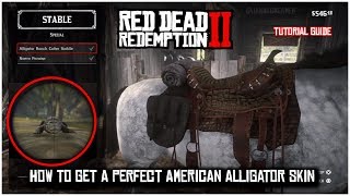 HOW TO GET A PERFECT ALLIGATOR SKIN  RED DEAD REDEMPTION 2  GUIDE TUTORIAL [upl. by Dur520]