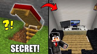 Clyde Built a SECRET BASE in Minecraft [upl. by Shuman]