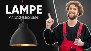 LAMPE ANSCHLIESSEN  Deckenleuchte richtig verkabeln und Montage Tipps [upl. by Nofets23]