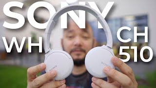 SONY Budget Headset Review  Sony WHCH510 [upl. by Yelsnia]