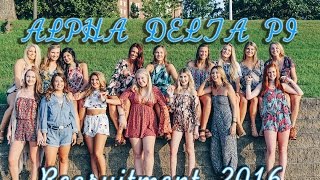 University of Alabama  Alpha Delta Pi Recruitment Video 2016 [upl. by Geno618]