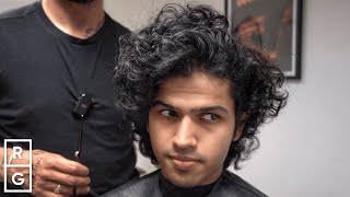 This Haircut TRANSFORMED His Whole Look Haircut to TAME Curls [upl. by Aicnarf]