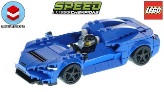 LEGO Speed Champions 76902 McLaren Elva  LEGO Speed Build Review [upl. by Olatha654]