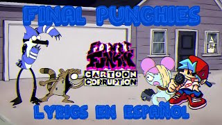 Final Punchies  Vs Rigby And Mordecai GlitchFNF Cartoon Corruption DEMO Lyrics en Español [upl. by Ahsin]