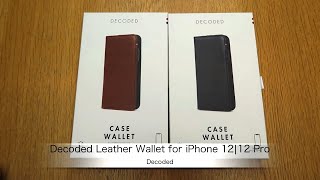 DecodedのiPhone 1212 Pro用ケース「Decoded Leather Wallet for iPhone 1212 Pro」の紹介 [upl. by Anwahsiek]