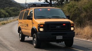 Rare Police Cars CalFire Dozer and More Responding to the Carmel Fire in Monterey County [upl. by Audi]