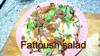 An authantic fattoush salad recipe [upl. by Avahc]