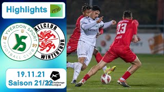 Highlights Yverdon  Sport vs FC Winterthur 191121 [upl. by Zednanref]