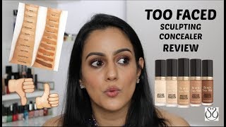 REVIEW  TOO FACED SCULPTING CONCEALER  IS IT WORTH THE HYPE  Sim K [upl. by Cirdec]