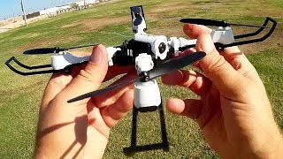 Eachine E53 Folding FPV Drone Flight Test Review [upl. by Isis]