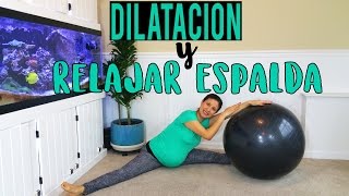 Ejercicios para Embarazadas  Posturas para relajar espalda y dilatar mejor durante el parto [upl. by Akisey506]