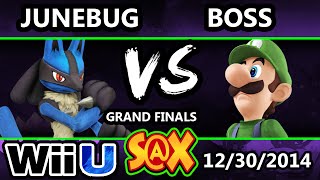 SX  WS Boss Luigi Vs VGz Junebug Lucario SSB4 Grand Finals  Smash 4 Wii U [upl. by Ahsinauj525]