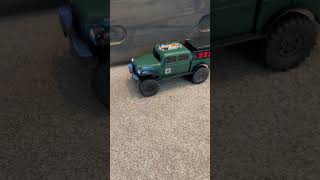 AXIAL SCX24 DODGE POWER WAGON TOWING THE PROJECT BRONCO [upl. by Fayth]