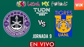 Mazatlán vs Tigres Femenil EN VIVO 🔴  Jornada 9  Liga Mx Femenil 2024  Gameplay FIFA22 [upl. by Kcarb159]