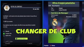 Fifa 22 Carriere Manager Comment Changer De Club [upl. by Aihsena]