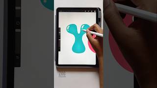 Procreate art ✨ digitalart art creative procreate aesthetic shorts viralvideo fyp artist [upl. by Oirottiv40]