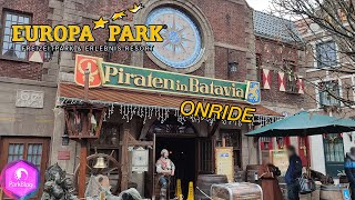 Piraten in Batavia  Onride  Europa Park  ParkBlog 4K [upl. by Edge]