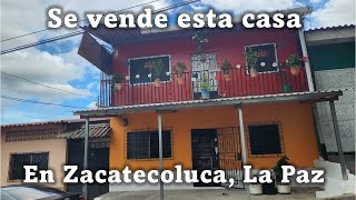 Se vende esta casa en el centro de Zacatecoluca La Paz [upl. by Eelnodnarb]