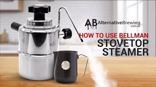 Bellman Stovetop Steamer Review amp Latte Art [upl. by Uhp404]