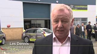 Les Dennis TV presenter and Comedian says Express bi folding doors is Excellent [upl. by Nahpos]