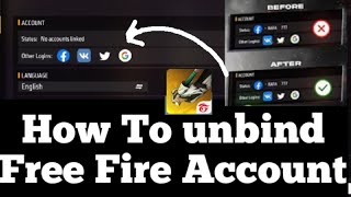 How To Unbind Free Fire Account From Other Logins  New Event Free Fire Pakistan  free fire [upl. by Wilde]