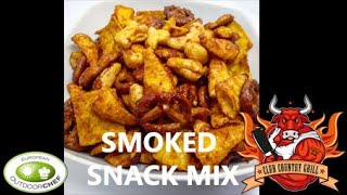 Video Corso BBQ  Nr 23  Smoked Snack Mix uno snack sfizioso economico e facile da fare [upl. by Darbee]