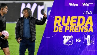 Rueda de prensa de Millonarios tras su partido con Alianza Petrolera [upl. by Oralia744]