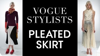 Two Ways to Style a Pleated Proenza Schouler Skirt – Vogue Stylists [upl. by Anekam1]