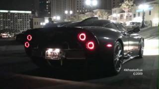 Spyker C8 Aileron Start up amp Revs [upl. by Anneehs566]