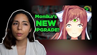 REACTION to Game Theory DDLC Meet the New Monika [upl. by Airdnekal]