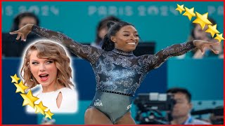 OMG Simone Biles Dances to Taylor Swift Song in Historic Team USA Win [upl. by Hiram]