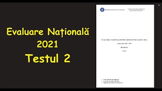 Evaluare Nationala 2021 Test 2 Antrenament Rezolvare Invata Matematica Usor Meditatii Online EN [upl. by Manfred]