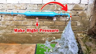 Amazing Idea to fix PVC pipe low pressure most people dont know PVC freeenergywaterpump [upl. by Ettevi140]