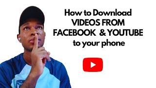 How to Download Videos from Facebook amp YouTube to your phone [upl. by Liagiba438]