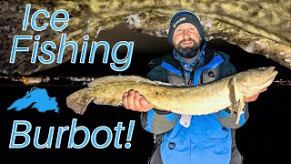 Overnight Ice Camping for Burbot on Lake Superior [upl. by Packton433]