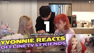 Yvonnie Reacts to Offlinetv amp Friends  arm wrestling [upl. by Molly]