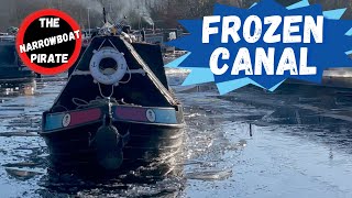 ICE breaking  Frozen in a Narrowboat  Pontcysyllte Aqueduct Ep 89 [upl. by Meggie]