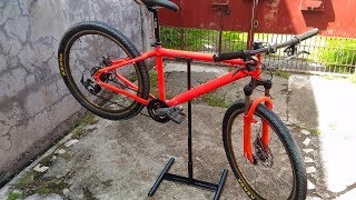 How to Make a Steel Bicycle Repair Stand  DIY [upl. by Dylana]