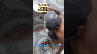 titoguys TV vlog TUTORIAL Paano mag install ng lavatory para sa CR [upl. by Aihsotan657]