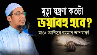 মৃত্যুর যন্ত্রণা কতটা ভয়াবহ হবে শুনুন  মাওঃ আনিসুর রহমান আশরাফী ওয়াজ  anisur rahman ashrafi waz [upl. by Publea]