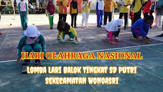 Hari Olahraga Nasional Lomba Lari Balok Tingkat SD Putri Sekecamatan Wonosari [upl. by Sterner411]