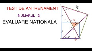 Test de antrenament nr 13 pentru Evaluare Nationala Math PDR [upl. by Shapiro329]