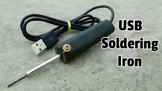 How to Make a USB Soldering iron at home [upl. by Aihtenyc]