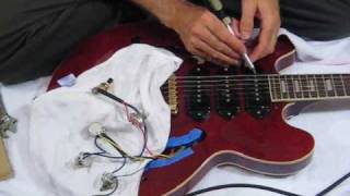 Changing Semi Hollow Body Electronics Part 1 [upl. by Madaras]