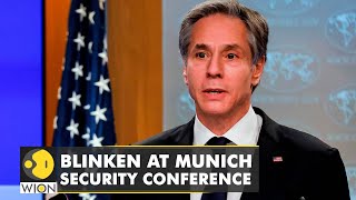 Munich Security Conference 2022 Russia creating false provocations in Ukraine says Antony Blinken [upl. by Aicirtap]