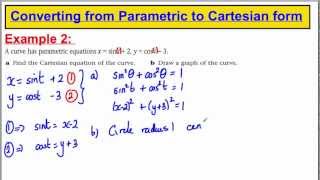 Core 4 Maths ALevel Edexcel  Parametric Equations 2 [upl. by Seuqirdor]