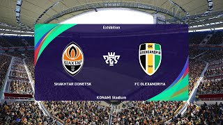 Shakhtar Donetsk vs Oleksandria 29102022 Ukrainian Premier League PES 2021 [upl. by Seidnac614]